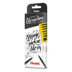 Zestaw do liternictwa Pentel Touch Brush Pen 7 elementów