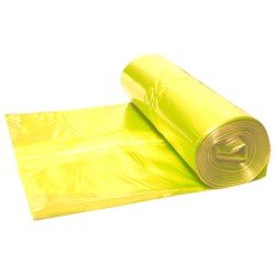 Worki na śmieci LDPE 60l 50szt żółte