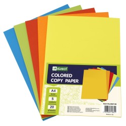Papier ksero kolorowy mix 100ark 5 kolorów