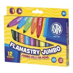 Flamastry Astra Jumbo 12 kolorów
