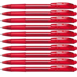 Długopis Automatyczny Pentel BK417 WOW! 10szt Czerwony